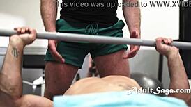 intense bareback blowjob between gay gym jocks roman todd and nick fitt