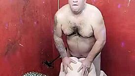 Muscular Bodybuilder's Belly Gets Pleasured By Gay Lover