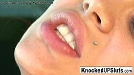 redheaded pregnant babe teases before getting fucked outdoors