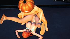 In this anime hentai, Nami gets completely destroyed by intense scenes.