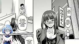 Female in heat with big tits in anime hentai scene 4