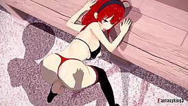 Eris and Roxy Engage in Threesome Action in Mushoku Tensei Full Movie on Sheer FantasyKing3