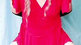 blue dress crossdresser teases, watch my big butt bounce, sexy sissy vibes! 😜