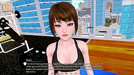 Harem hotel with curvy anime girls