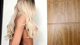 Rebecca Strokes Her Massive Shemale Cock with Passion