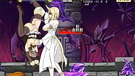 witch girl gets corrupted in this anime game mod