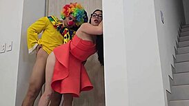 I sneak into the birthday girl’s tight pussy at her father’s house. While he works, we bang with wild cumshots.