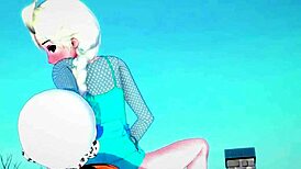 Elsa in hard fantasy scene 2 from Frozen full by Fantasyking3