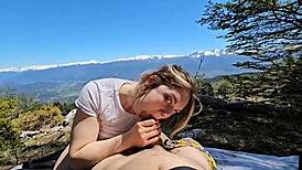 I’m overwhelmed as stepbrother fucks me hard at camp