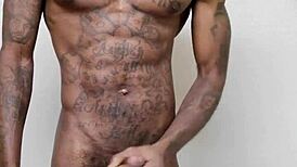 Short Video Nice Cumshot From Big Ebony Cock!