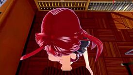 Rias Gremory Akeno Seduce in Hentai Madness