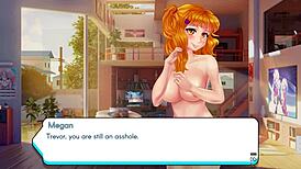 Gamer Girl Megan Plays With Curvy Big Tits And Anal Action