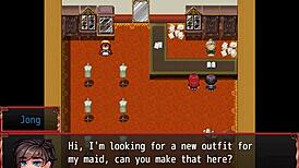 Maid deepthroats giant cock in harem hentai episode.