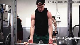 intense bareback blowjob between gay gym jocks roman todd and nick fitt