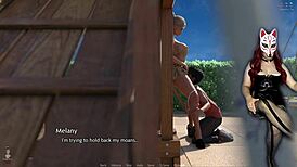 Public pussy licking in outdoor game