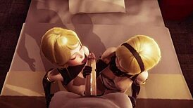 just banged the twins from nier automata in wild 3d hentai action.