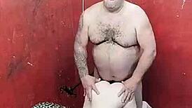 Muscular Bodybuilder's Belly Gets Pleasured By Gay Lover