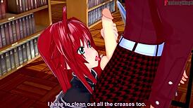 Rias Gremory Akeno Seduce in Hentai Madness