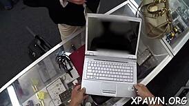 bent over for rough doggystyle in shop