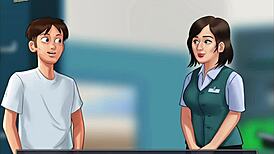 Teacher With Big Ass And Tits In Summertime Saga