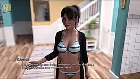 i see the teacher with big tits in summer heat