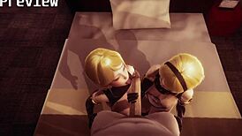 just banged the twins from nier automata in wild 3d hentai action.