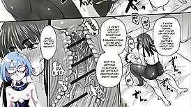 Female in heat with big tits in anime hentai scene 4