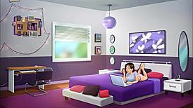 In Summertime Saga episode 206, the story unfolds with cartoon characters in hentai style