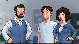 In Summertime Saga, She Engages In Hentai Adventures With Characters