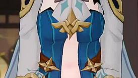 Anime hentai creampie in 3D cartoon porn