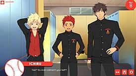 Ichiru takes control in gay anime bacchikoi route part 1