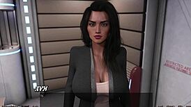 Strandet i rummet krangler ebony milf med ung 18+ om stor pik