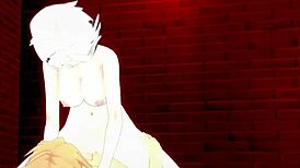 arlecchino and aether have intense sex in genshin hentai