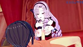 i'm obsessed with hyakumantenbara salome's intense sex in nijisanji vtuber hentai