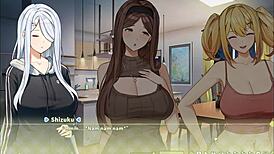 summer clover harem hentai game ep 1 fired because of his giant cock