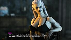 hot teen pussy gets wet and surprised in 3d cartoon sex game