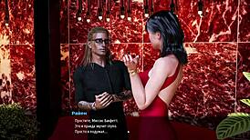 Watch this slut give a rough deepthroat blowjob on a monster cock in fashion business