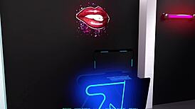 name88s triangle movie night with cute busty blonde