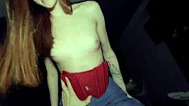 pov fucking redhead arinafox in ripped jeans secretly