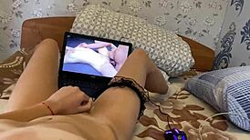Step Sister Caught Watching Porn and Cumming in Missionary