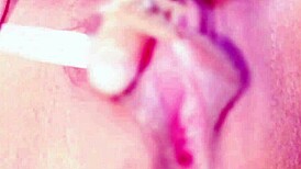 Clit sucking and pinching with an electric massage for a gay orgasm