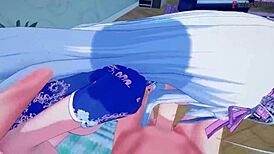 teacher rossweisse in kimono giving blowjob, hsdxd ntr madness e9, full on sheer fantasyking3! 🔥