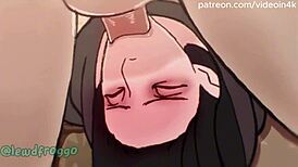 This Soft GF Lewdfroggo Animation is AI Upscaled and So Cute! 😘