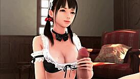 super naughty maid in anime hentai game