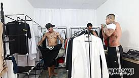 Hidden Passion In The Company Closet With Intense Fucking And Big Cocks