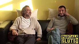 Yo, big-tits Samantha Bentley deepthroats a huge dick like a pro! 😍