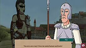 So, in Queens Brothel part 9, this busty orc just dominates with snu snu action.