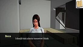 My new family game with redhead and brunette teens