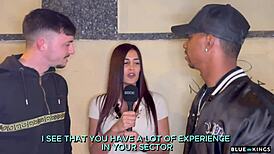 andrea lux, umm, interviews two guys on street n fucks em at hotel... oops
