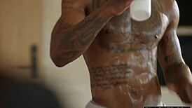 Blacked naughty wife sarah sneaks in a secret bbc workout